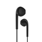 Wholesale Nose Isloation High Sound Stereo Sound Earphones with Microphone 3.5mm Aux Auxiliary Cable (Black)
