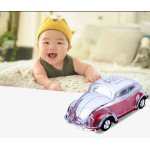 Wholesale Crystal Clear Beetle Style Design Taxi Car Portable Bluetooth Speaker WS1937 for Phone, Device, Music, USB (White)