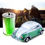 Wholesale Crystal Clear Beetle Style Design Taxi Car Portable Bluetooth Speaker WS1937 for Phone, Device, Music, USB (Green)