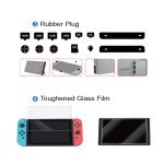 Wholesale 4 in 1 Essential Protection Accessories Bundle Kits with Carrying Case, Switch Storage Carrying Case, Tempered Glass Screen Protector, Silicone Rubber Cover Plug for Joy Con and Expansion Game Card Slot for Nintendo Switch (Black)