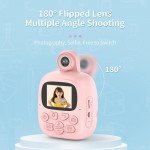 Wholesale Instant Print Photos 1080P HD 2.0 Inch Screen Digital Video Camera for Kids with Built-In Games A19 for Children Kid Party Outdoor and Indoor Play (Pink)