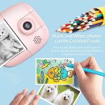 Wholesale Instant Print Photos 1080P HD 2.0 Inch Screen Digital Video Camera for Kids with Built-In Games A19 for Children Kid Party Outdoor and Indoor Play (Blue)