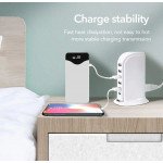 Wholesale 6 Multi Ports Charger Station with Type C Output and Up to 40W Fast Charging for Universal Cell Phone And Devices (Black)