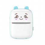Wholesale Cartoon Bear Mini Printer - Mobile Connectivity, Monochrome Black and White Printing, Compact Design A8C for Children Kid Party Outdoor and Indoor Play (Blue)