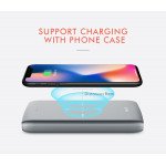Wholesale Type-C Output 2in1 Qi Wireless Charging Fast Charging Power Bank 10000mAh for Universal Cell Phone And Devices (Gray)