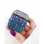 Wholesale Rhinestone Gradient Bling Glitter Sparkle Diamond Crystal Case for Apple Airpods 1 / 2 (Black)