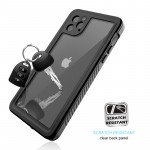 Wholesale Waterproof IP68 Snowproof Shockproof Heavy Duty Case with Built In Screen Protector for Apple iPhone 11 Pro Max 6.5 (Black)