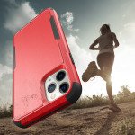 Wholesale Heavy Duty Strong Armor Hybrid Case Cover for Apple iPhone 12 Pro Max 6.7 (Red)