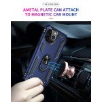 Wholesale Tech Armor Ring Stand Grip Case with Metal Plate for Apple iPhone 13 Pro Max (6.7) (Navy Blue)