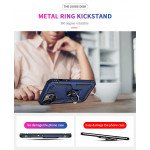 Wholesale Tech Armor Ring Stand Grip Case with Metal Plate for Apple iPhone 13 Pro Max (6.7) (Navy Blue)
