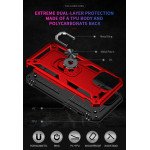 Wholesale Tech Armor Ring Stand Grip Case with Metal Plate for Apple iPhone 13 Pro Max (6.7) (Red)