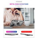 Wholesale Tech Armor Ring Stand Grip Case with Metal Plate for Apple iPhone 13 Pro Max (6.7) (Silver)