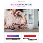 Wholesale Tech Armor Ring Stand Grip Case with Metal Plate for Apple iPhone 13 Mini (5.4) (Rose Gold)