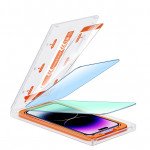 Wholesale Anti-Dust Crystal Clear Tempered Glass with Easy Auto-Align Installation Kit for iPhone 14 Plus [6.7] / iPhone 13 Pro Max [6.7] (Clear)