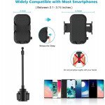 Wholesale Car Cup Holder Phone Mount Adjustable Gooseneck Automobile C050 for Universal Cell Phones (Black)