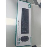 Wholesale 2.4GHz Wireless Keyboard and Mouse Combo 3 DPI Adjustable Cordless Full-Sized Ergonomic Keyboard Mouse USB Home Office Business Use CMK326 for Computer/Laptop/Windows/Mac (Black)