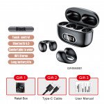 Wholesale Clip-On Open Ear Crystal Clear Sound TWS Bluetooth Headphones F80 for Universal Cell Phone And Bluetooth Device (Black)