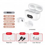 Wholesale Clip-On Open Ear Crystal Clear Sound TWS Bluetooth Headphones F80 for Universal Cell Phone And Bluetooth Device (White)