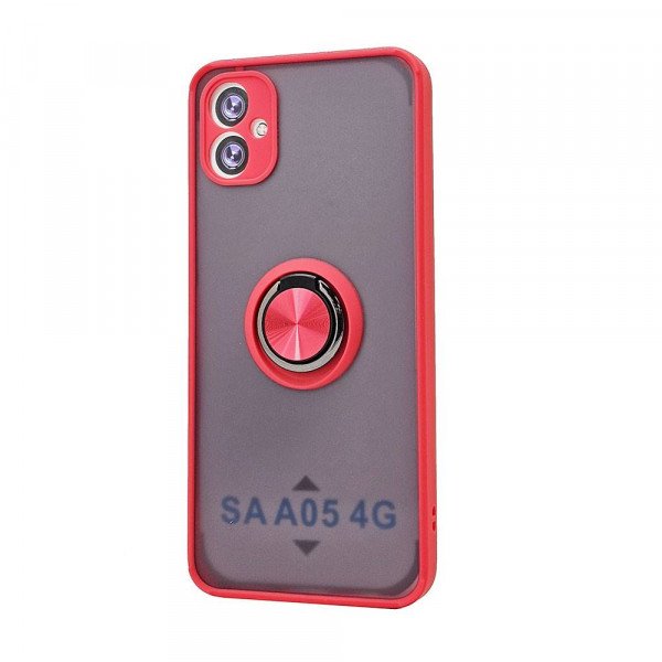 Wholesale Tuff Slim Armor Hybrid Ring Stand Case for Samsung Galaxy A05 (Red)
