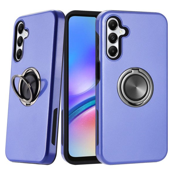Wholesale Dual Layer Armor Hybrid Stand Ring Case for Samsung Galaxy A05s (Purple)