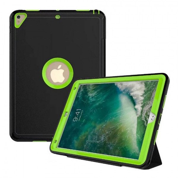Wholesale Strong Armor Heavy Duty Protection Hybrid Kickstand Case with Smart Cover for Apple iPad Air 3, Apple iPad Pro 10.5 (2017) (Green)