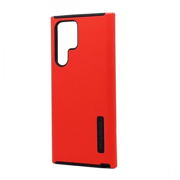 Wholesale Ultra Matte Armor Hybrid Case for Samsung Galaxy S23 Ultra 5G (Red)