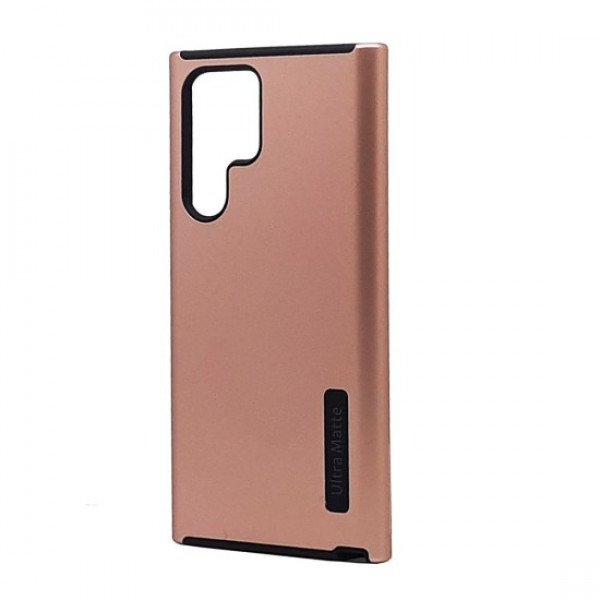Wholesale Ultra Matte Armor Hybrid Case for Samsung Galaxy S23 Ultra 5G (Rose Gold)