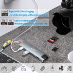 Wholesale 7 in 1 USB C Docking Station: 4K*2K HD, USB3.0/2.0, SD/TF, USB C PD, RJ45 Ethernet. For Windows, Mac, Android, iOS for Universal Cell Phone, Device and More