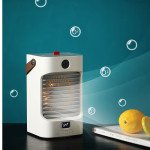 Wholesale LED Portable Air Conditioner Fan, Personal Air Cooler with Icebox, USB Desk Fan with 3 Speeds, Evaporative Air Cooler for Home, Office & Outdoor Use, Air Humidifier, USB Charging for Adults, Children, Everyone (White)