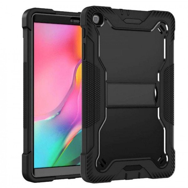 Wholesale Heavy Duty Full Body Shockproof Protection Kickstand Hybrid Tablet Case Cover for Apple iPad 9.7 [2018 / 2017] (Black)