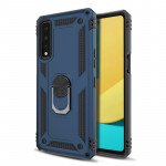 Wholesale Tech Armor Ring Stand Grip Case with Metal Plate for LG Stylo 7 5G [Not for Stylo 7 4G] (Navy Blue)