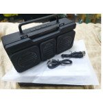 Wholesale Boombox FM Radio Bluetooth Speaker Portable With Handle RMS612 for Universal Cell Phone And Bluetooth Device (Blue)