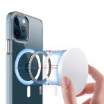 Wholesale Crystal Clear Transparent Slim Magnetic Cover Case Magsafe Compatible for Apple iPhone 15 Plus (Clear)