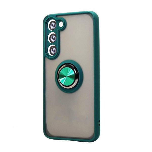 Wholesale Tuff Slim Armor Hybrid Ring Stand Case for Samsung Galaxy S23 FE (Green)