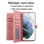 Wholesale Premium PU Leather Folio Wallet Front Cover Case with Card Holder Slots and Wrist Strap for Samsung Galaxy S23 FE (Purple)