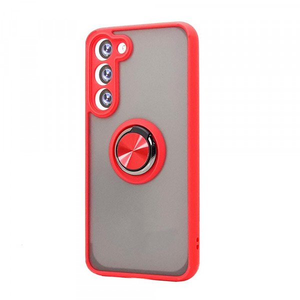 Wholesale Tuff Slim Armor Hybrid Ring Stand Case for Samsung Galaxy S24 5G (Red)