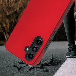 Wholesale Glossy Dual Layer Armor Defender Hybrid Protective Case Cover for Samsung Galaxy A54 5G (Red)