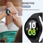 Wholesale Tempered Glass Screen Protector Full Coverage Shockproof Cover Case for Samsung Galaxy Watch 5 [44MM] (Clear)
