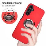 Wholesale Dual Layer Armor Hybrid Stand Ring Case for Samsung Galaxy A24 4G (Black)