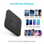 Wholesale Slim and Simple 10W Max Fast Wireless Charging Pad T511 for Universal Qi Compatible Phone Device (White)