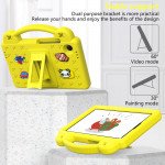 Wholesale Cartoon Silicone Shockproof Handle Kid Friendly Convertible Kickstand Durable Protective Cover Case for Samsung Galaxy Tab A9 (Yellow)