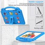 Wholesale Cartoon Silicone Shockproof Handle Kid Friendly Convertible Kickstand Durable Protective Cover Case for Samsung Galaxy Tab A9 Plus (Navy Blue)
