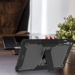 Wholesale Heavy Duty Full Body Shockproof Protection Kickstand Hybrid Tablet Case Cover for Samsung Galaxy Tab S9 Plus (Black)