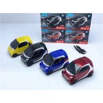 Wholesale Micro Music Car Portable Wireless Bluetooth Speaker with LED Light WS233 for Universal Cell Phone And Bluetooth Device (Red)