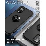 Wholesale Tuff Slim Armor Hybrid Ring Stand Case for Wiko Ride 3 (Black)