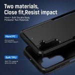 Wholesale Heavy Duty Strong Armor Hybrid Trailblazer Case Cover for Samsung Galaxy A54 5G (Black)