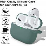 Wholesale Premium Soft Silicone Skin Shockproof Protective Cover with Keychain Carabiner for Apple Airpod Pro 2 / 1 (Black)