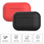 Wholesale Premium Soft Silicone Skin Shockproof Protective Cover with Keychain Carabiner for Apple Airpod Pro 2 / 1 (Red)