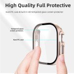 Wholesale Tempered Glass Screen Protector Full Coverage Shockproof Cover Case for Apple Watch Ultra 2 / 1 [49MM] (Silver)