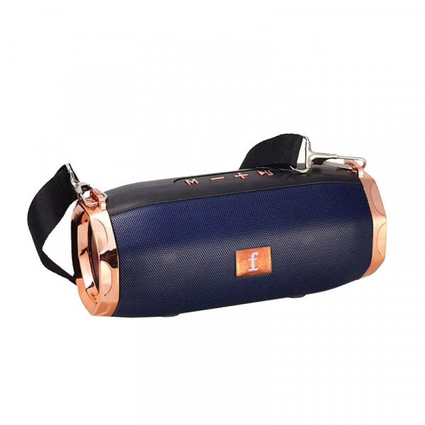 Wholesale Bronze Ring Drum Style Outdoor Carrying Strap Wireless FM Radio Bluetooth Speaker ET805 for Universal Cell Phone And Bluetooth Device (Blue)
